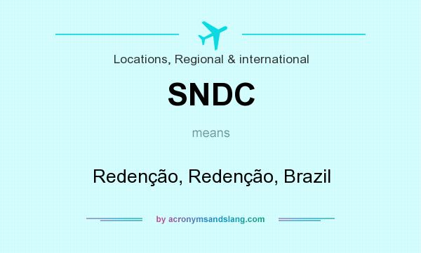 What does SNDC mean? It stands for Redenção, Redenção, Brazil