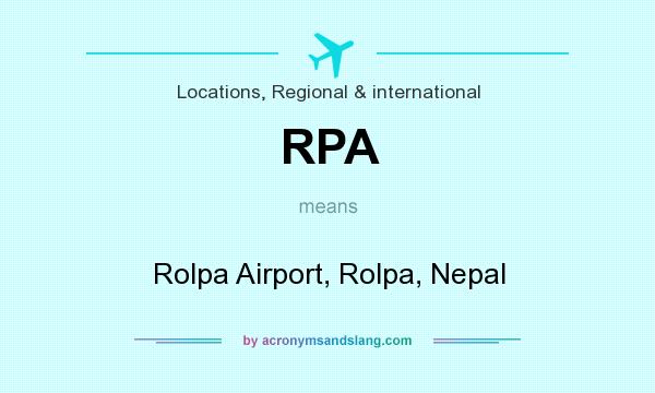 What does RPA mean? It stands for Rolpa Airport, Rolpa, Nepal