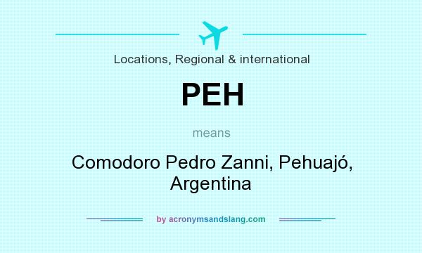 What does PEH mean? It stands for Comodoro Pedro Zanni, Pehuajó, Argentina