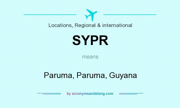 What does SYPR mean? It stands for Paruma, Paruma, Guyana