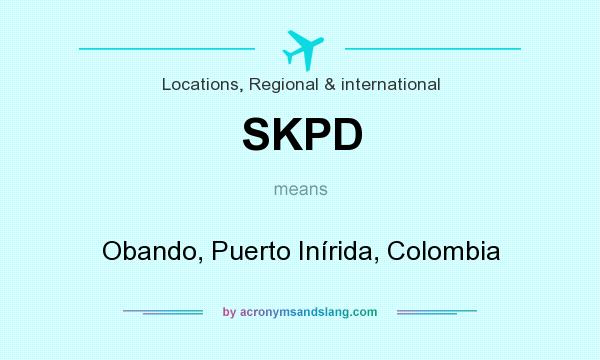 What does SKPD mean? It stands for Obando, Puerto Inírida, Colombia