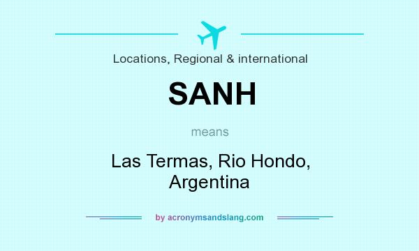 What does SANH mean? It stands for Las Termas, Rio Hondo, Argentina