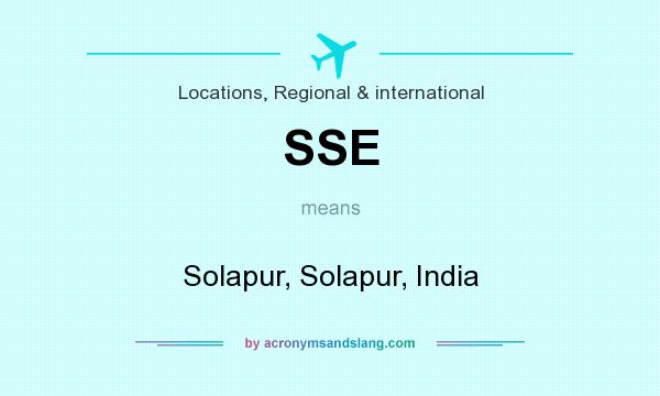 What does SSE mean? It stands for Solapur, Solapur, India