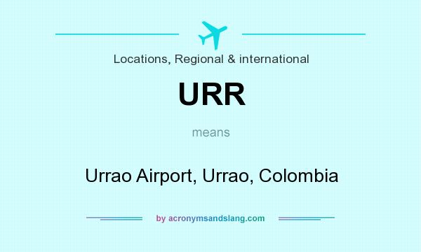 What does URR mean? It stands for Urrao Airport, Urrao, Colombia
