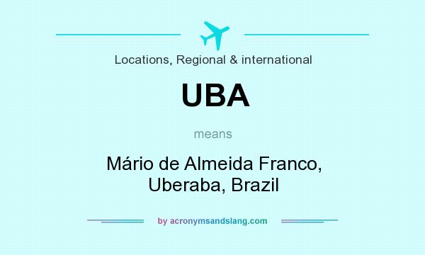 What does UBA mean? It stands for Mário de Almeida Franco, Uberaba, Brazil