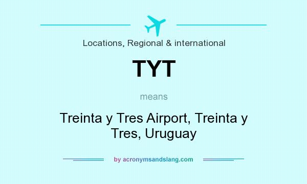 What does TYT mean? It stands for Treinta y Tres Airport, Treinta y Tres, Uruguay