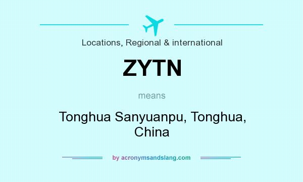 What does ZYTN mean? It stands for Tonghua Sanyuanpu, Tonghua, China