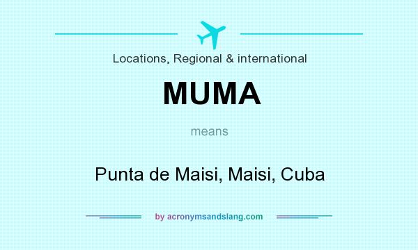 What does MUMA mean? It stands for Punta de Maisi, Maisi, Cuba