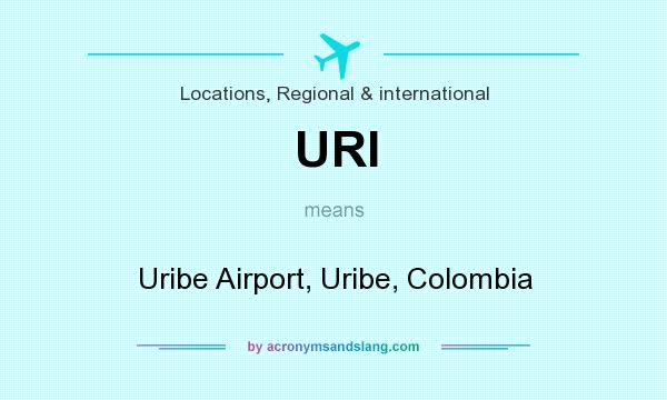 What does URI mean? It stands for Uribe Airport, Uribe, Colombia