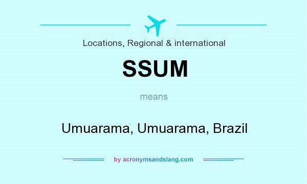 What does SSUM mean? It stands for Umuarama, Umuarama, Brazil