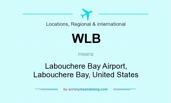 What does WLB mean? It stands for Labouchere Bay Airport, Labouchere Bay, United States