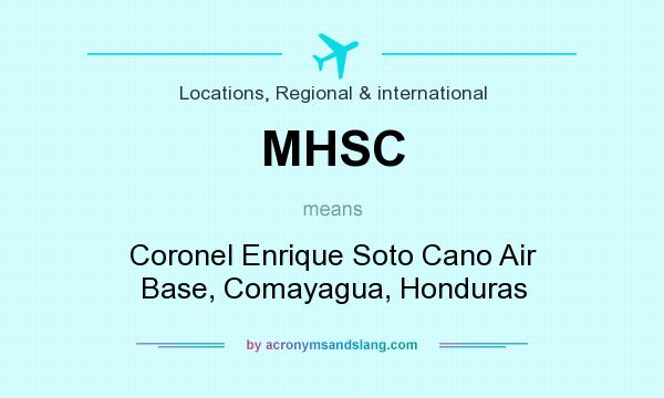 What does MHSC mean? It stands for Coronel Enrique Soto Cano Air Base, Comayagua, Honduras