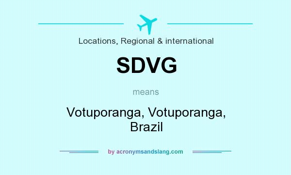 What does SDVG mean? It stands for Votuporanga, Votuporanga, Brazil