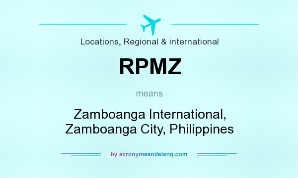 What does RPMZ mean? It stands for Zamboanga International, Zamboanga City, Philippines