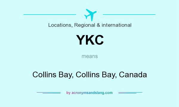 What does YKC mean? It stands for Collins Bay, Collins Bay, Canada
