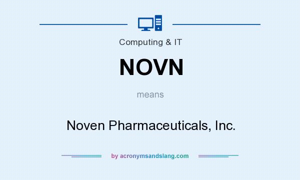 What does NOVN mean? It stands for Noven Pharmaceuticals, Inc.