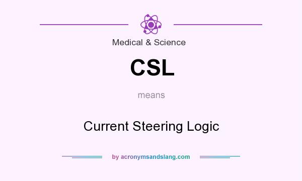 What does CSL mean? It stands for Current Steering Logic