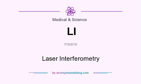 What does LI mean? It stands for Laser Interferometry
