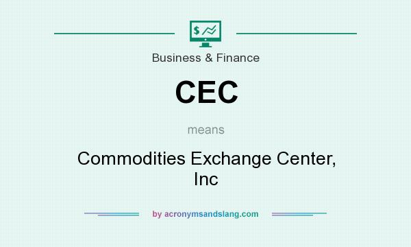 What does CEC mean? It stands for Commodities Exchange Center, Inc