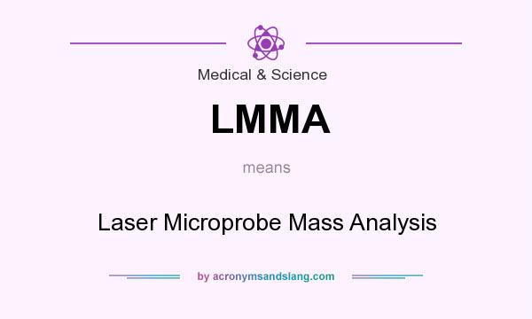What does LMMA mean? It stands for Laser Microprobe Mass Analysis