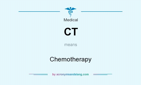 What does CT mean? It stands for Chemotherapy