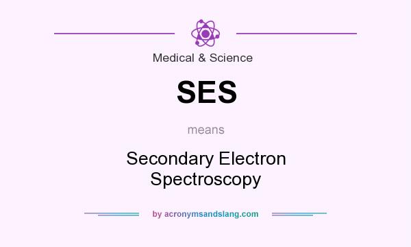 What does SES mean? It stands for Secondary Electron Spectroscopy