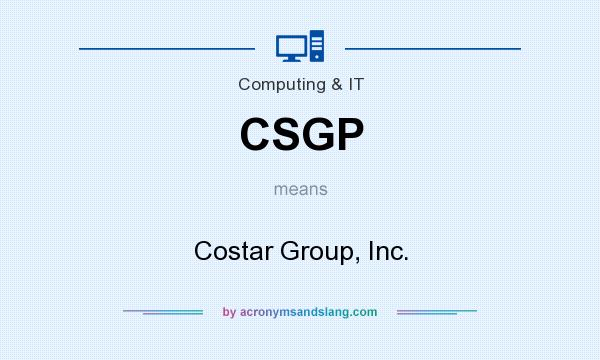 What does CSGP mean? It stands for Costar Group, Inc.