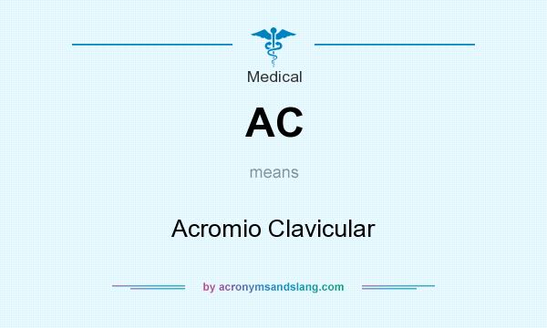 What does AC mean? It stands for Acromio Clavicular