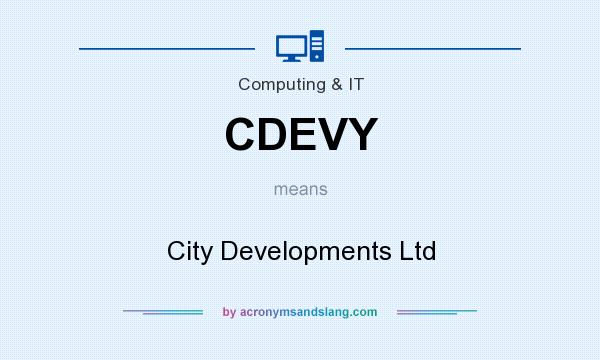 What does CDEVY mean? It stands for City Developments Ltd