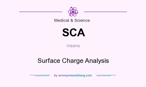 What does SCA mean? It stands for Surface Charge Analysis