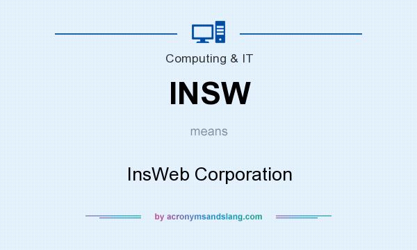 What does INSW mean? It stands for InsWeb Corporation
