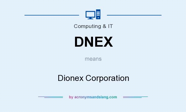 What does DNEX mean? It stands for Dionex Corporation