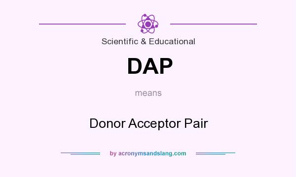 What does DAP mean? It stands for Donor Acceptor Pair