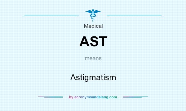 What does AST mean? It stands for Astigmatism