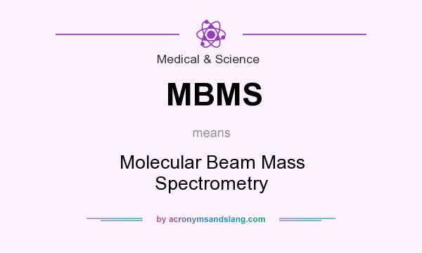 What does MBMS mean? It stands for Molecular Beam Mass Spectrometry
