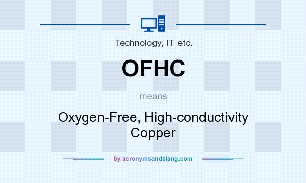 What does OFHC mean? It stands for Oxygen-Free, High-conductivity Copper