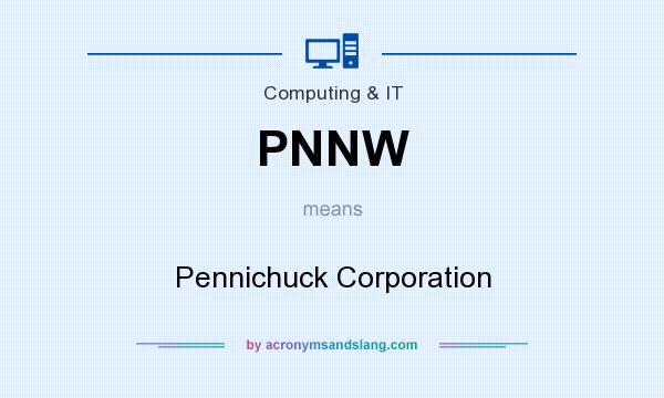 What does PNNW mean? It stands for Pennichuck Corporation