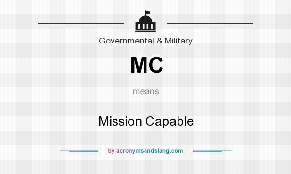 What does MC mean? It stands for Mission Capable