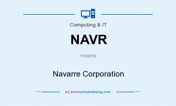 What does NAVR mean? It stands for Navarre Corporation