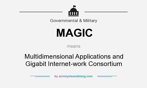 What does MAGIC mean? It stands for Multidimensional Applications and Gigabit Internet-work Consortium