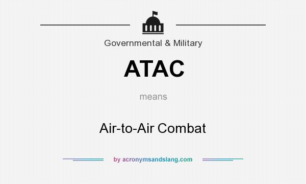 What does ATAC mean? It stands for Air-to-Air Combat