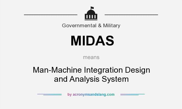 What does MIDAS mean? It stands for Man-Machine Integration Design and Analysis System