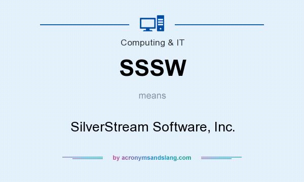 What does SSSW mean? It stands for SilverStream Software, Inc.