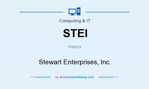 What does STEI mean? It stands for Stewart Enterprises, Inc.