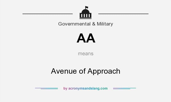 What does AA mean? It stands for Avenue of Approach