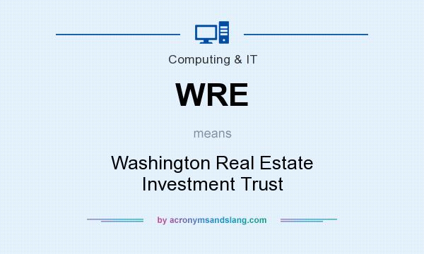 What does WRE mean? It stands for Washington Real Estate Investment Trust