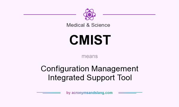 What does CMIST mean? It stands for Configuration Management Integrated Support Tool