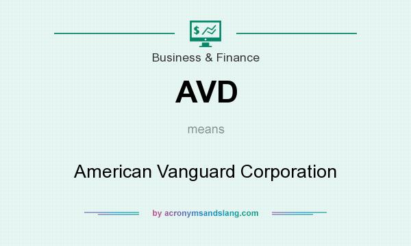 What does AVD mean? It stands for American Vanguard Corporation