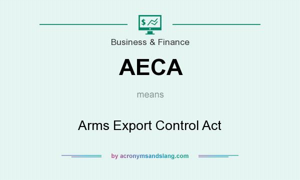 What does AECA mean? It stands for Arms Export Control Act