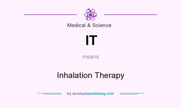 What does IT mean? It stands for Inhalation Therapy